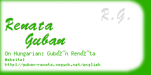 renata guban business card